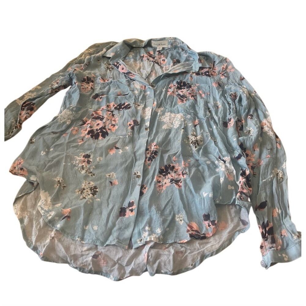 Cloth & Stone Anthropologie Chambray Buttondown Shirt, size Large